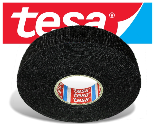 Tesa Klebeband Gewebeband Textilband schwarz 25m