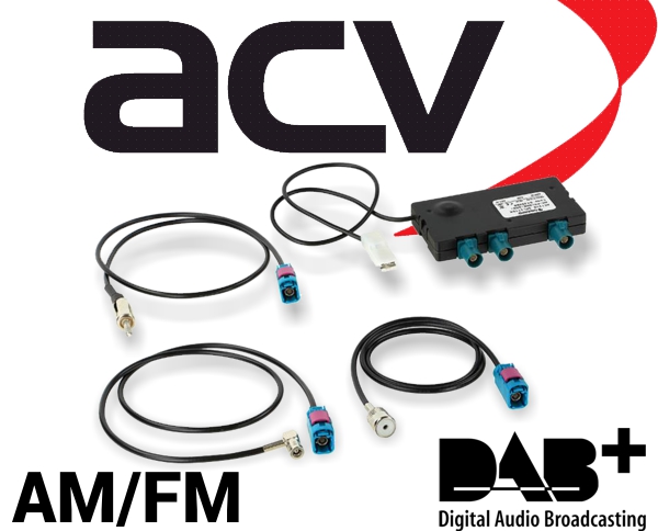 Antenne 16V Flex AM/FM of DAB of combi met filter Fakra F