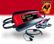 Banner Accucharger für Auto u. Motorrad Batterien 2A